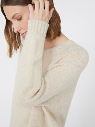 Maglia in alpaca e cotone