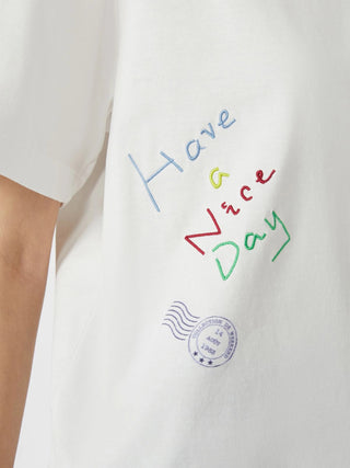 T-shirt in cotone organico stampato