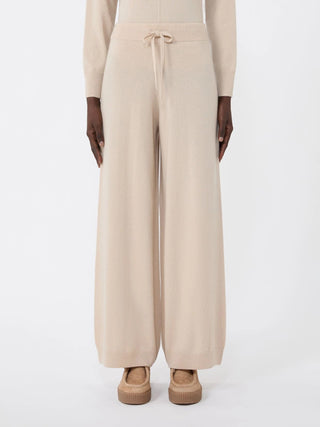 Pantalone in filato di lana e cachemire