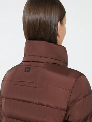 Piumino slim fit in taffettà antigoccia