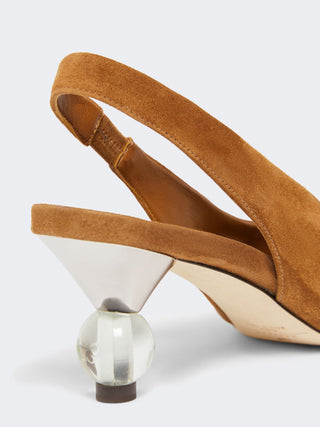 Slingback in suede