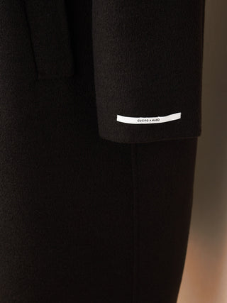 Cappotto monopetto in double