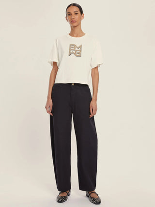 T-shirt in jersey con cristalli