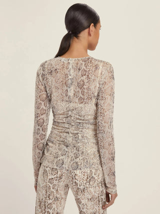 T-shirt in jersey tulle