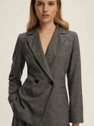 Blazer doppiopetto in flanella