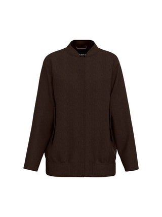 Cappotto bomber in misto lana