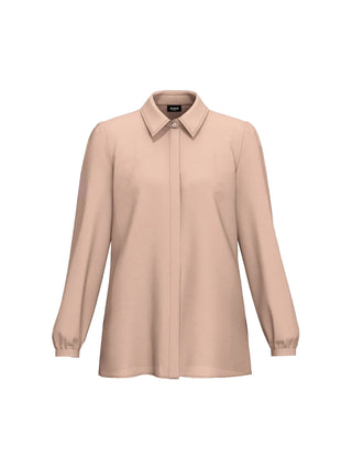 Camicia semi aderente in misto seta