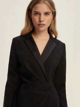 Abito incrociato in tessuto stretch