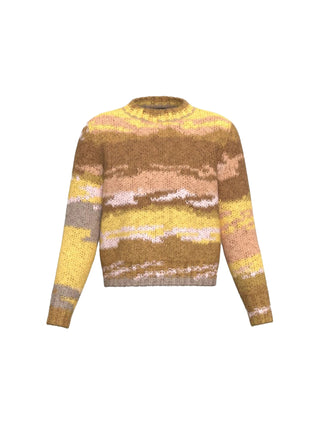 Maglia con filato multicolor