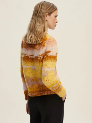 Maglia con filato multicolor