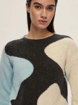 Maglia dritta con lurex