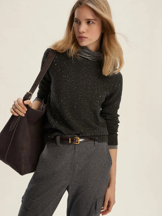 Maglia in filato comfy con paillette
