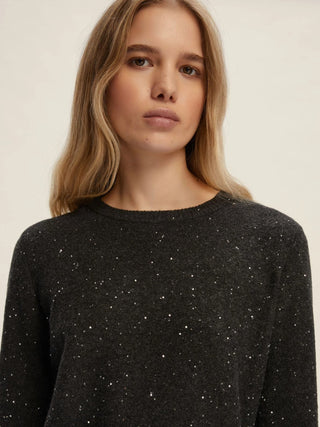 Maglia in filato comfy con paillette