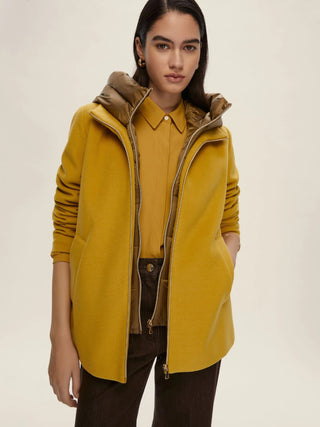 Giaccone imbottito in panno soft