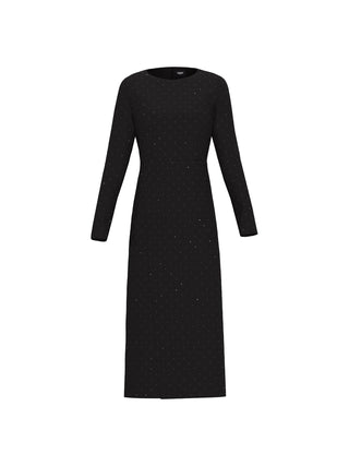 Abito semiaderente in jersey