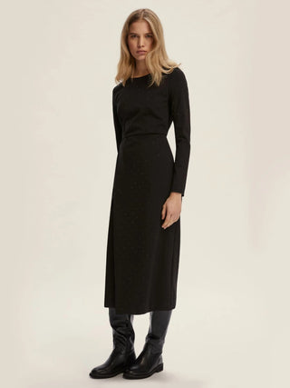 Abito semiaderente in jersey