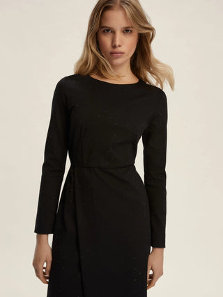 Abito semiaderente in jersey