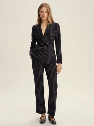 Pantalone gessato flare