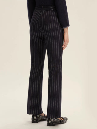 Pantalone gessato flare