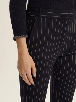 Pantalone gessato flare