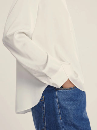 Blusa in raso stretch