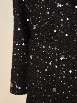 Cappotto con paillettes