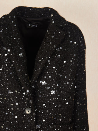 Cappotto con paillettes
