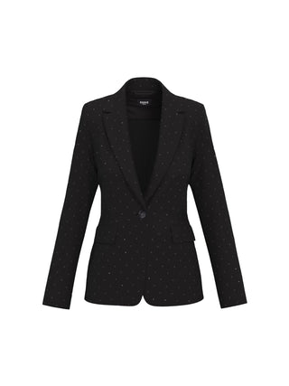 Blazer in jersey con applicazioni