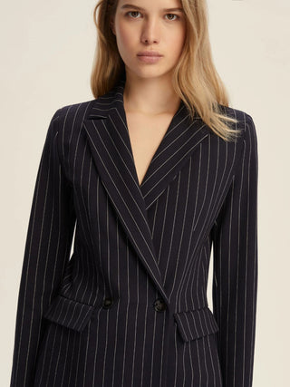 Blazer in jersey gessato