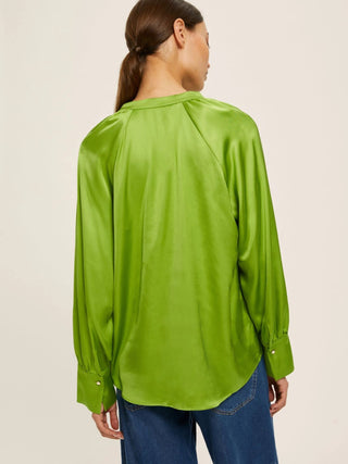 Blusa in raso di viscosa
