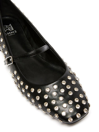 Ballerina con borchie strass