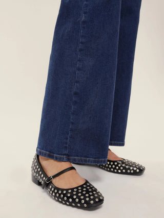 Ballerina con borchie strass