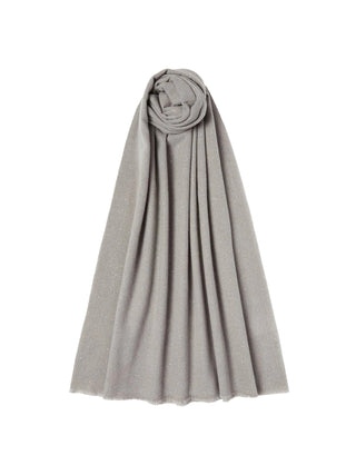 Stola con frange e filo di lurex