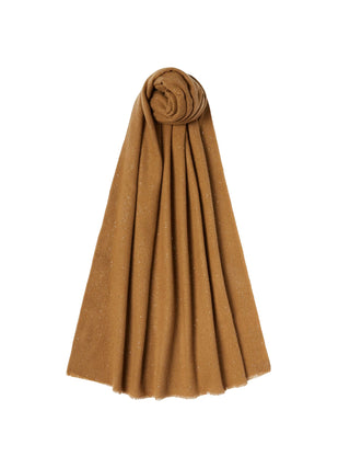 Stola con frange e filo di lurex