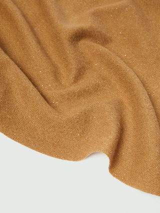 Stola con frange e filo di lurex