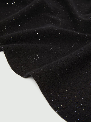 Stola con frange e filo di lurex