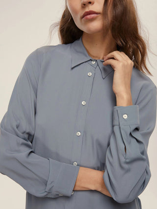 Camicia in misto seta