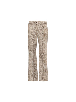Pantalone dritto in gabardina stretch