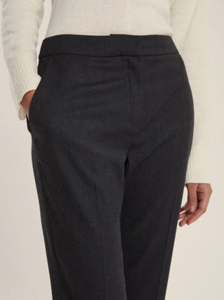 Pantalone dritto in flanella