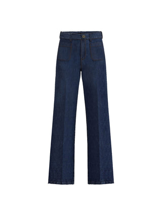 Jeans con tasche applicate