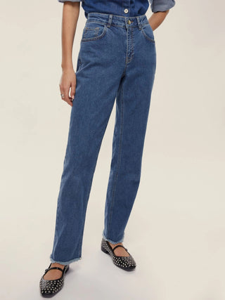 Jeans dritto in denim strech