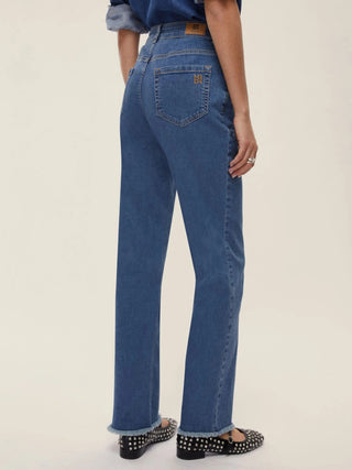 Jeans dritto in denim strech