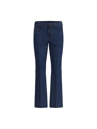 Jeans flare aderente cropped