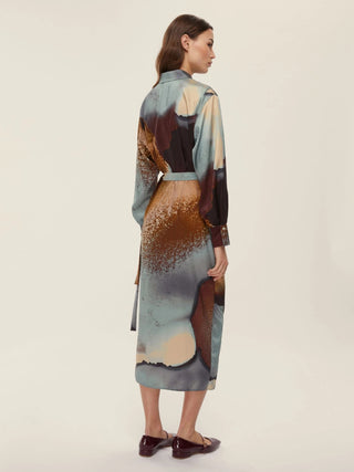 Abito in twill con nodo