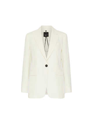 Giacca monopetto in envers satin