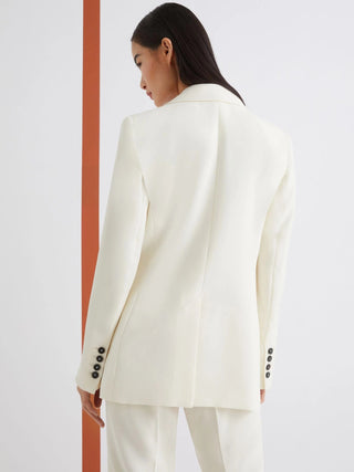 Giacca monopetto in envers satin