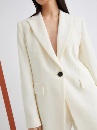 Giacca monopetto in envers satin