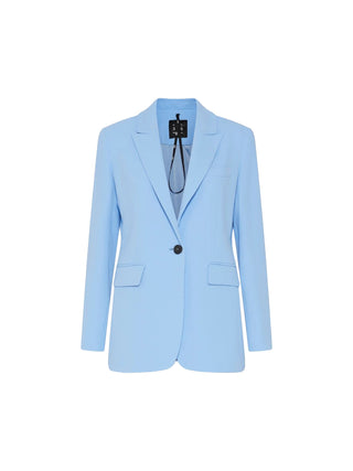 Giacca monopetto in envers satin