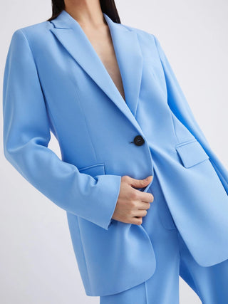 Giacca monopetto in envers satin