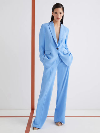 Giacca monopetto in envers satin